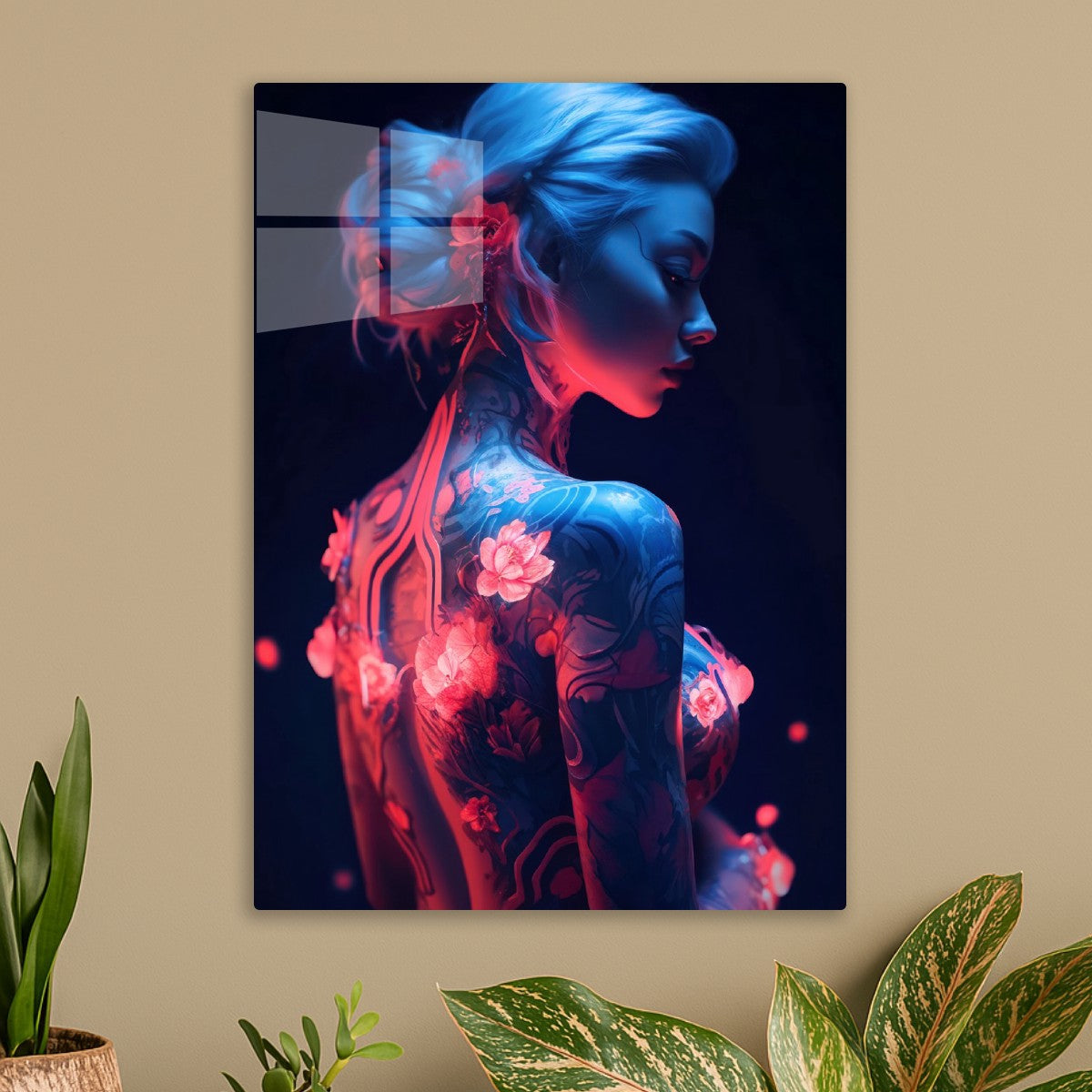 Floral Cyberpunk Girl