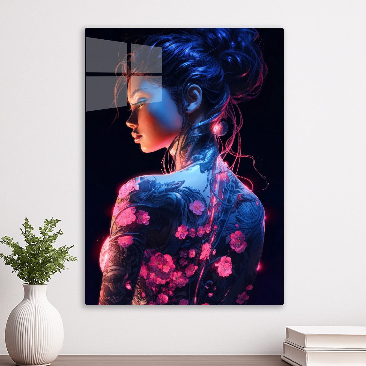 Floral Cyberpunk Girl