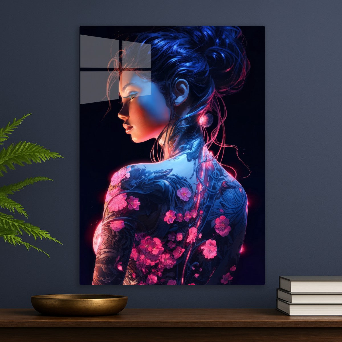 Floral Cyberpunk Girl