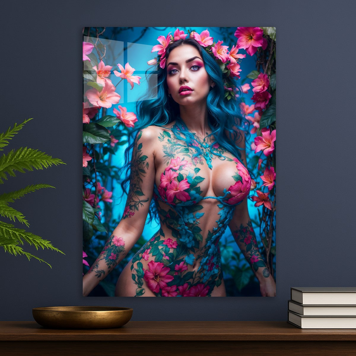 Nude Flower Fashion Girl