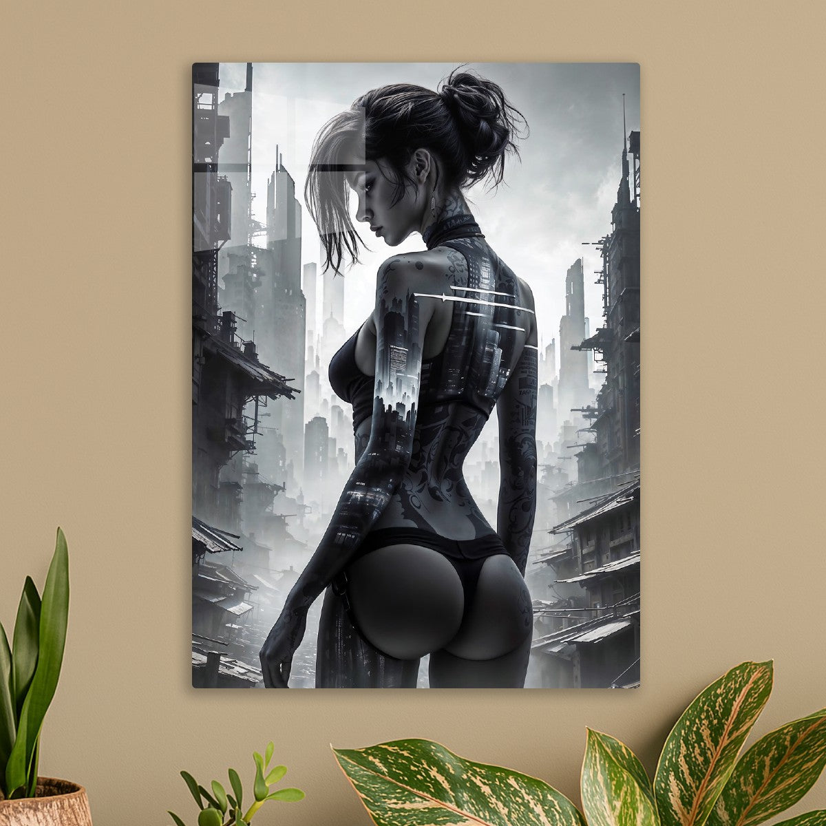 Sexy Cyberpunk City Girl
