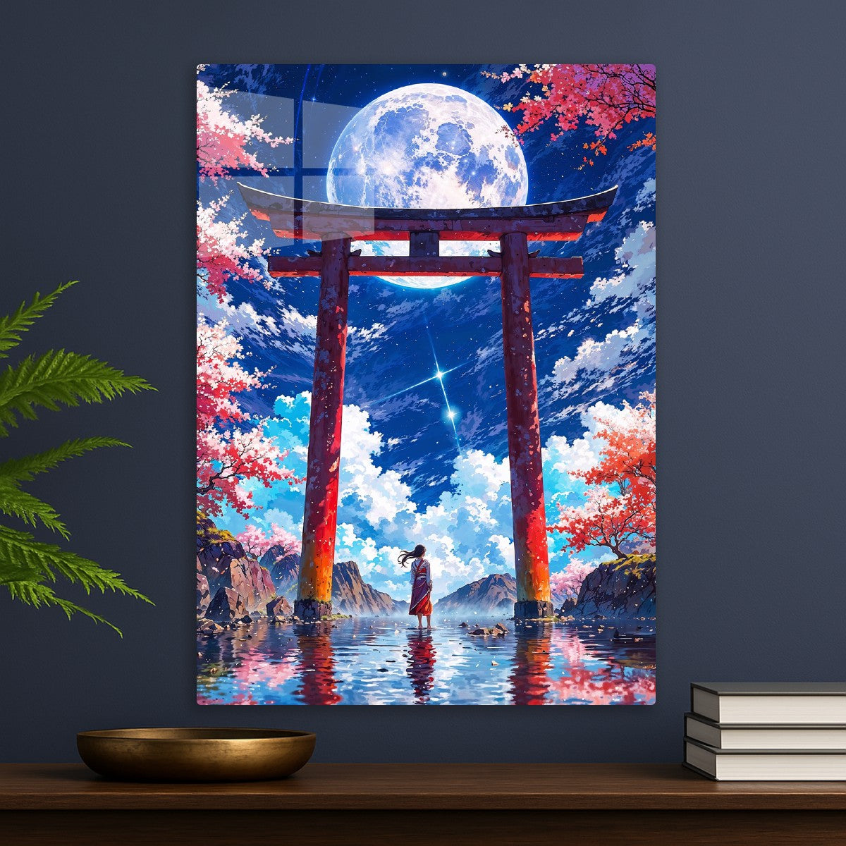 Japanese Moonlit Landscape