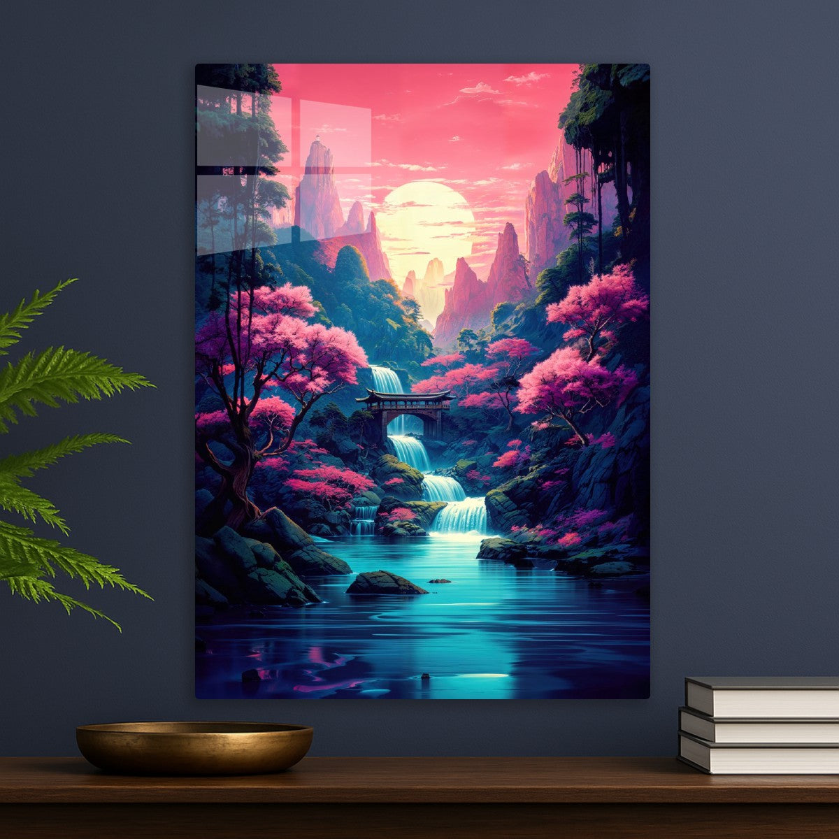 Japan Sunset Water Art