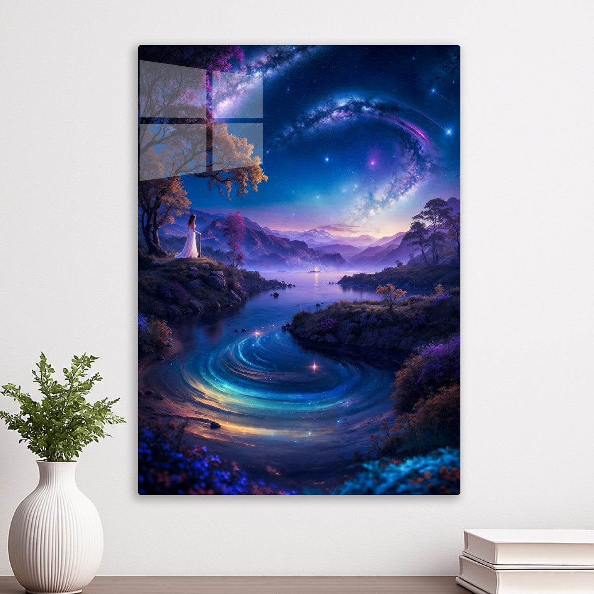 Neon Space Landscape