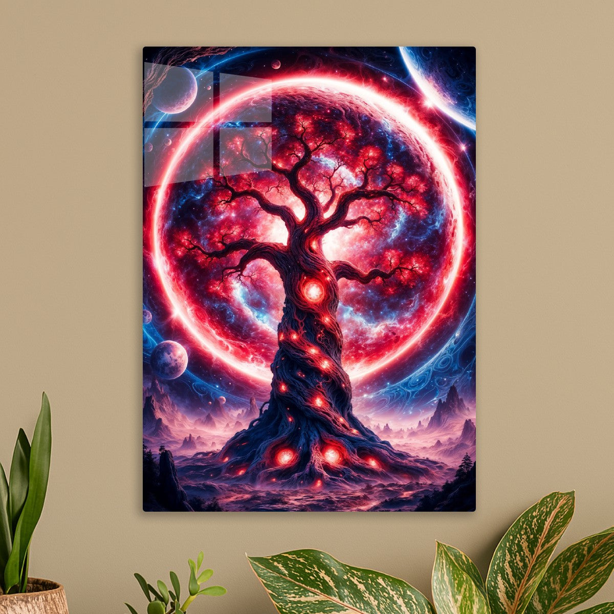 Red Fantasy Space Tree