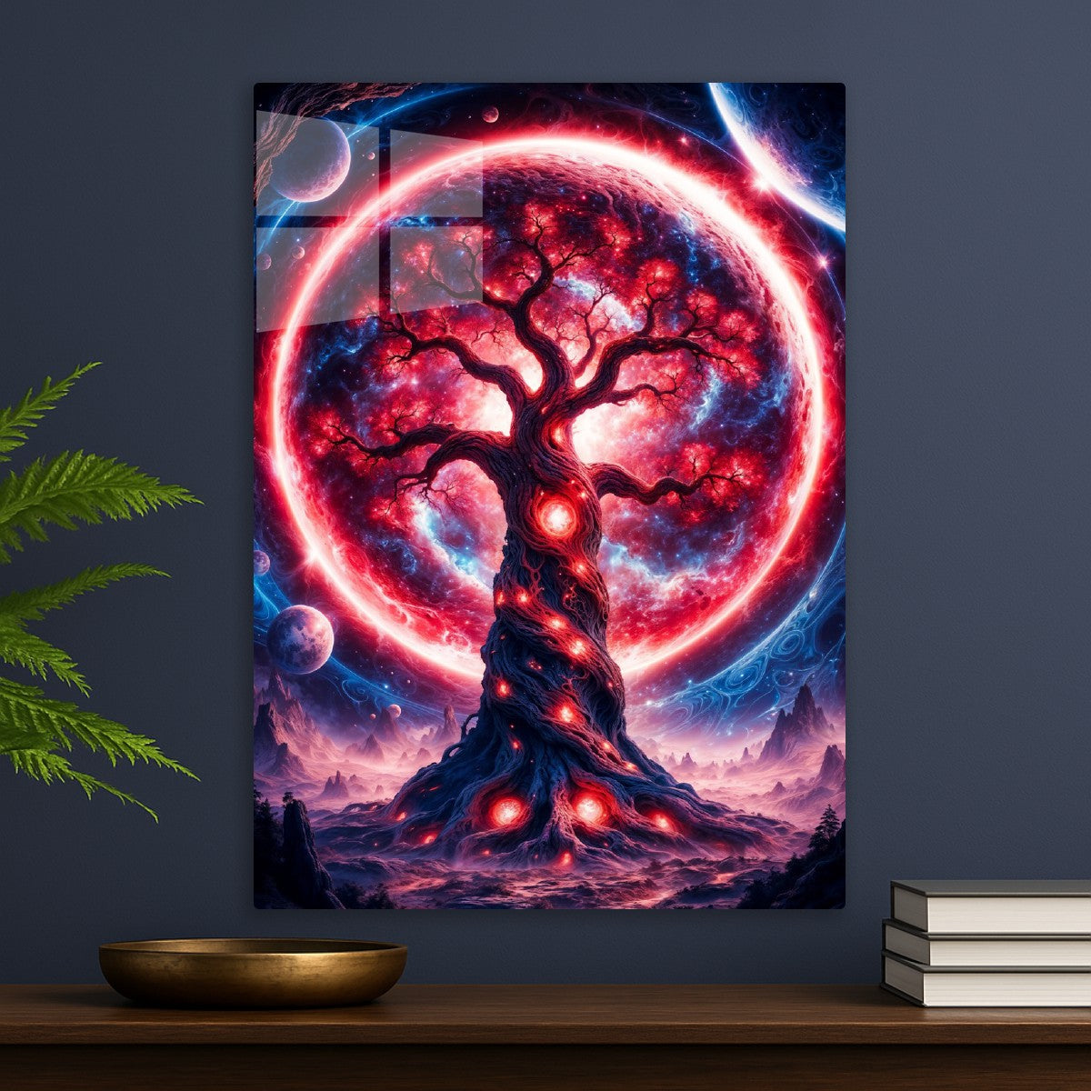 Red Fantasy Space Tree