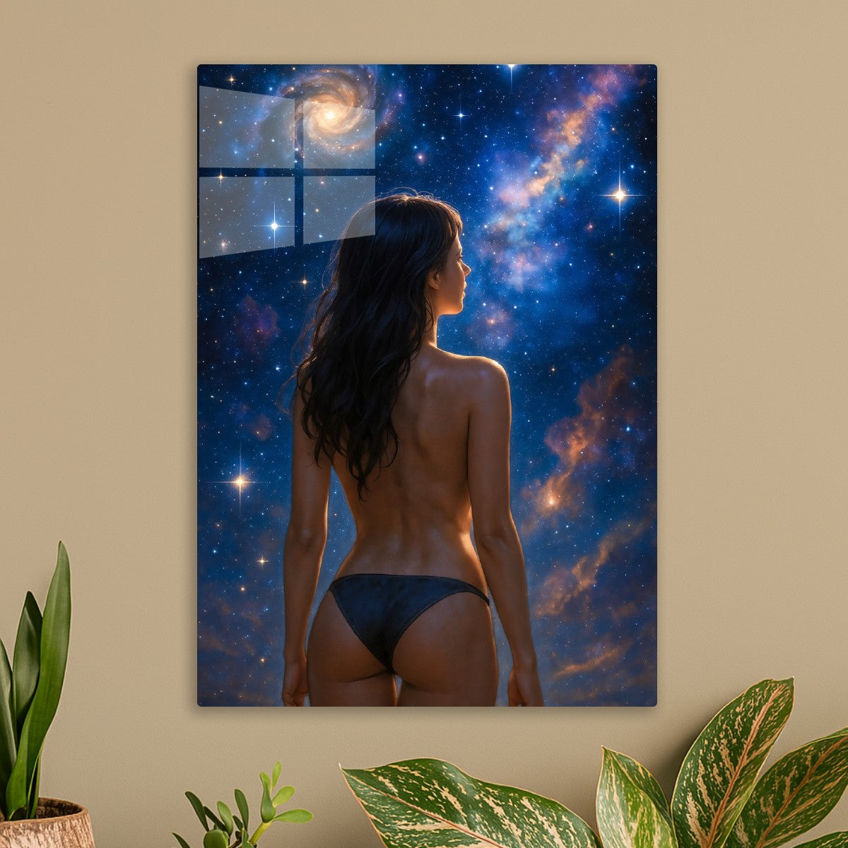 Cosmic Fantasy Girl Space Art