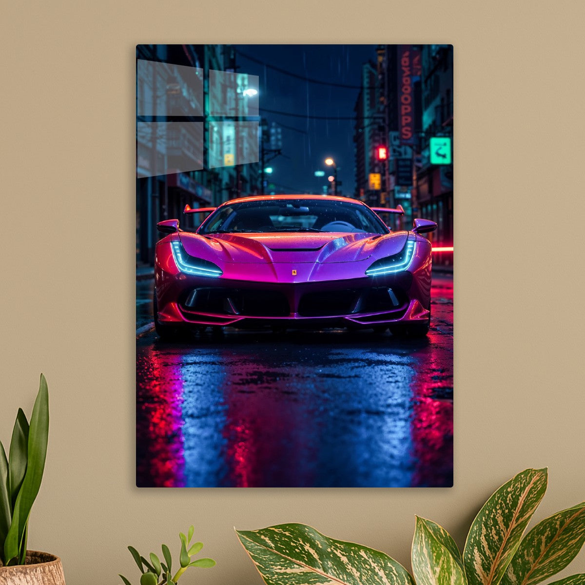 Ferrari F8 Cyberpunk City