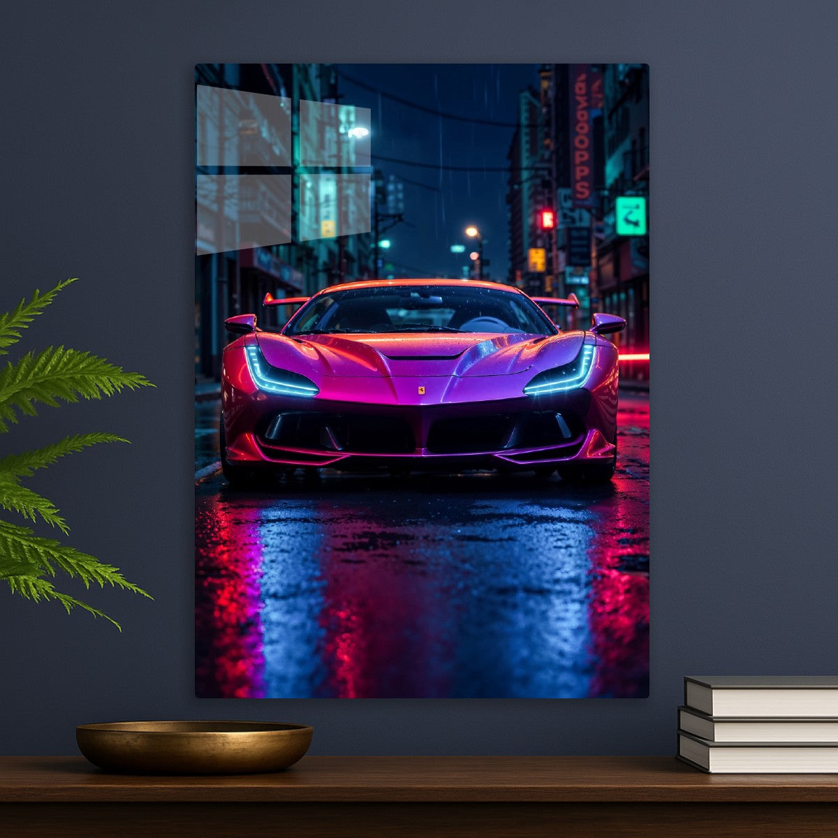 Ferrari F8 Cyberpunk City