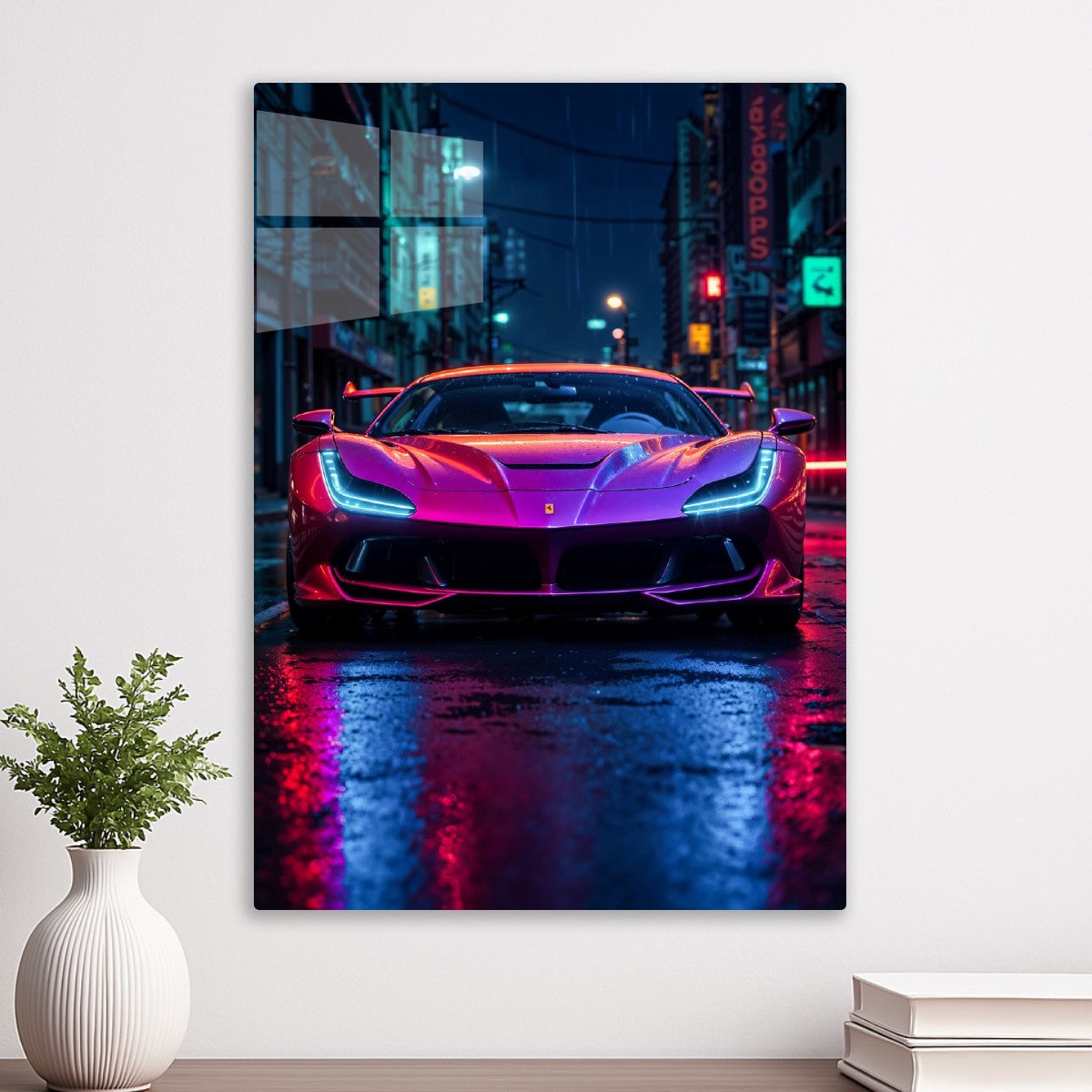 Ferrari F8 Cyberpunk City
