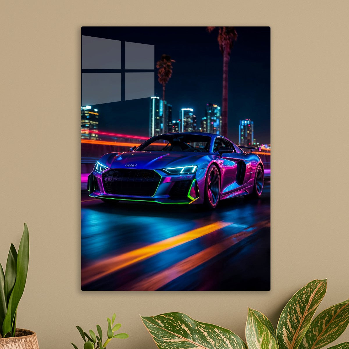Audi Sports Car at Night