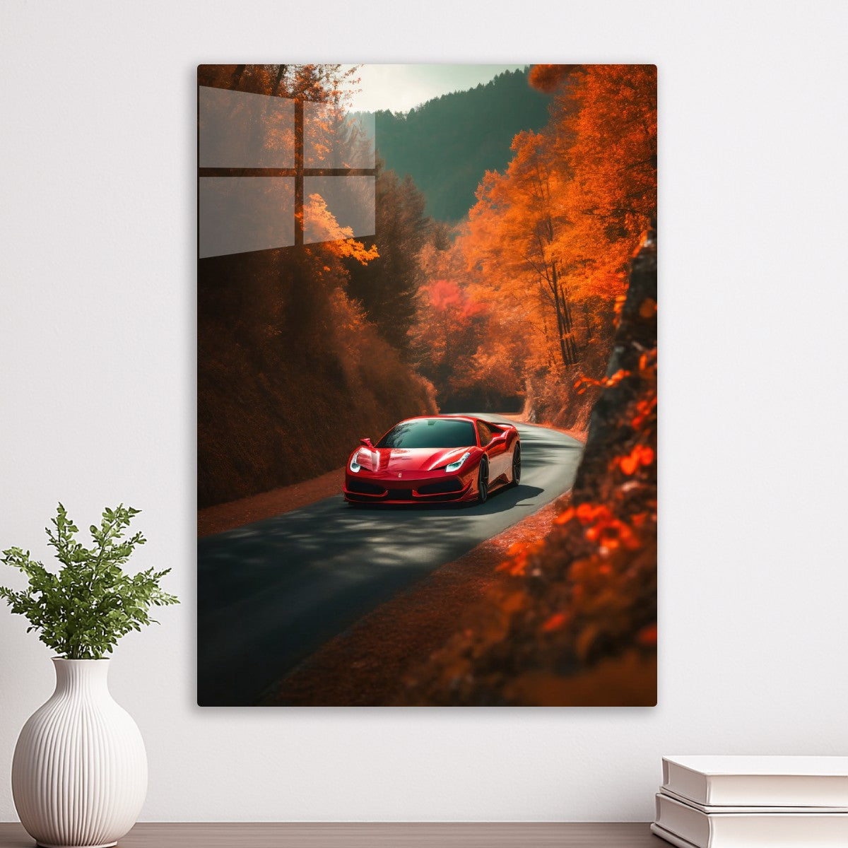 Red Ferrari Racing Car