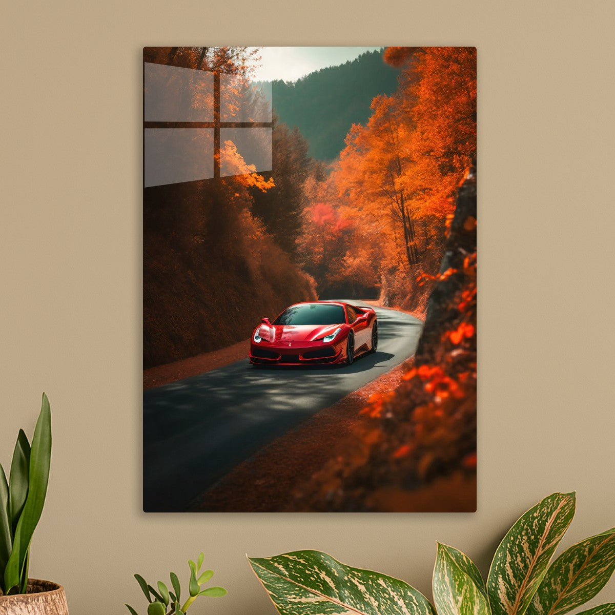 Red Ferrari Racing Car