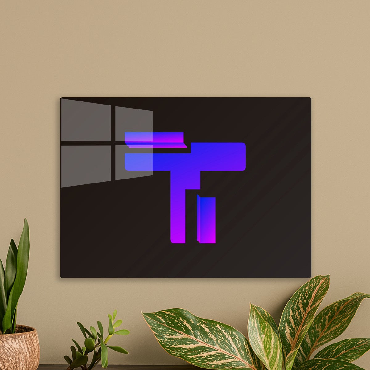 Futuristic Gradient T Poster