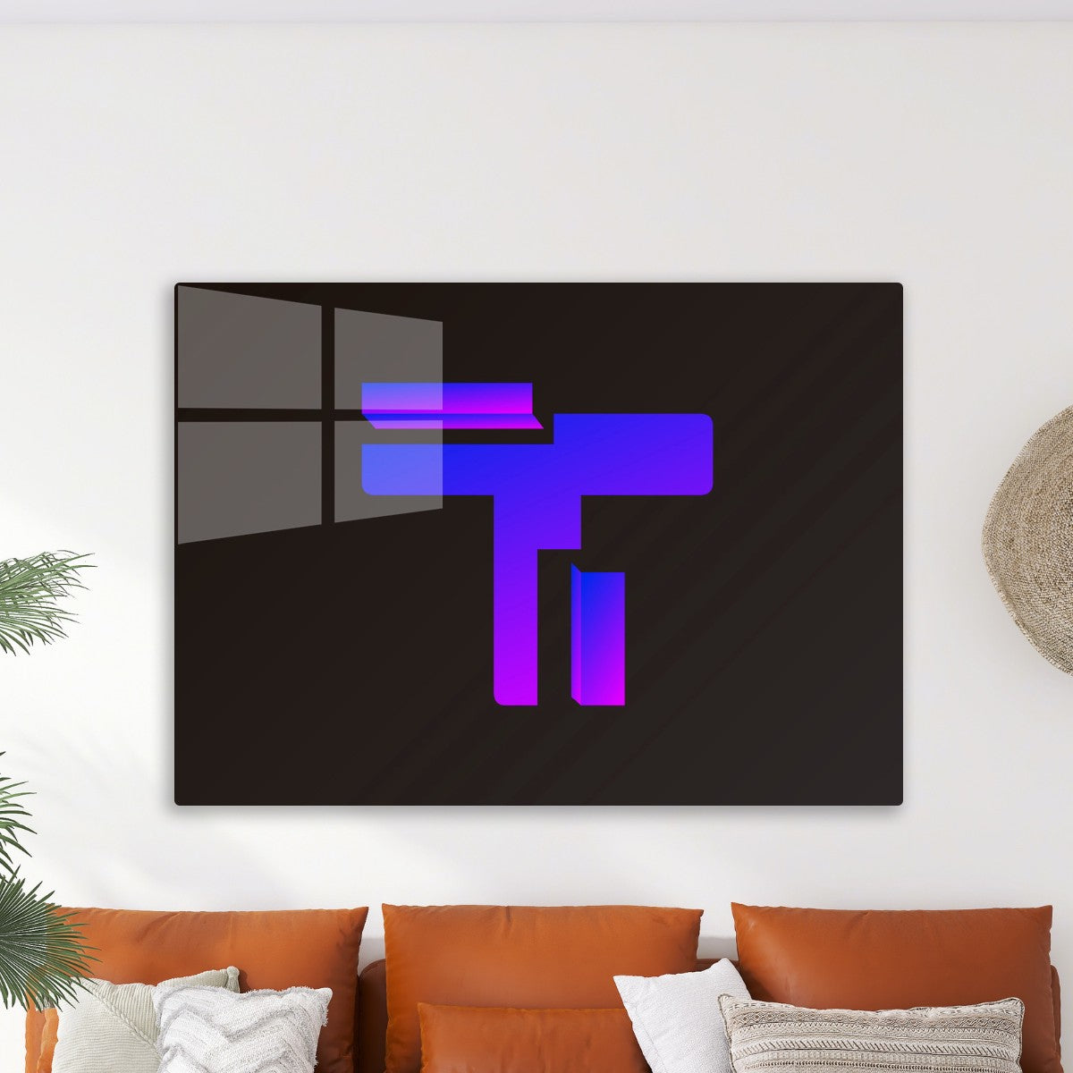 Futuristic Gradient T Poster