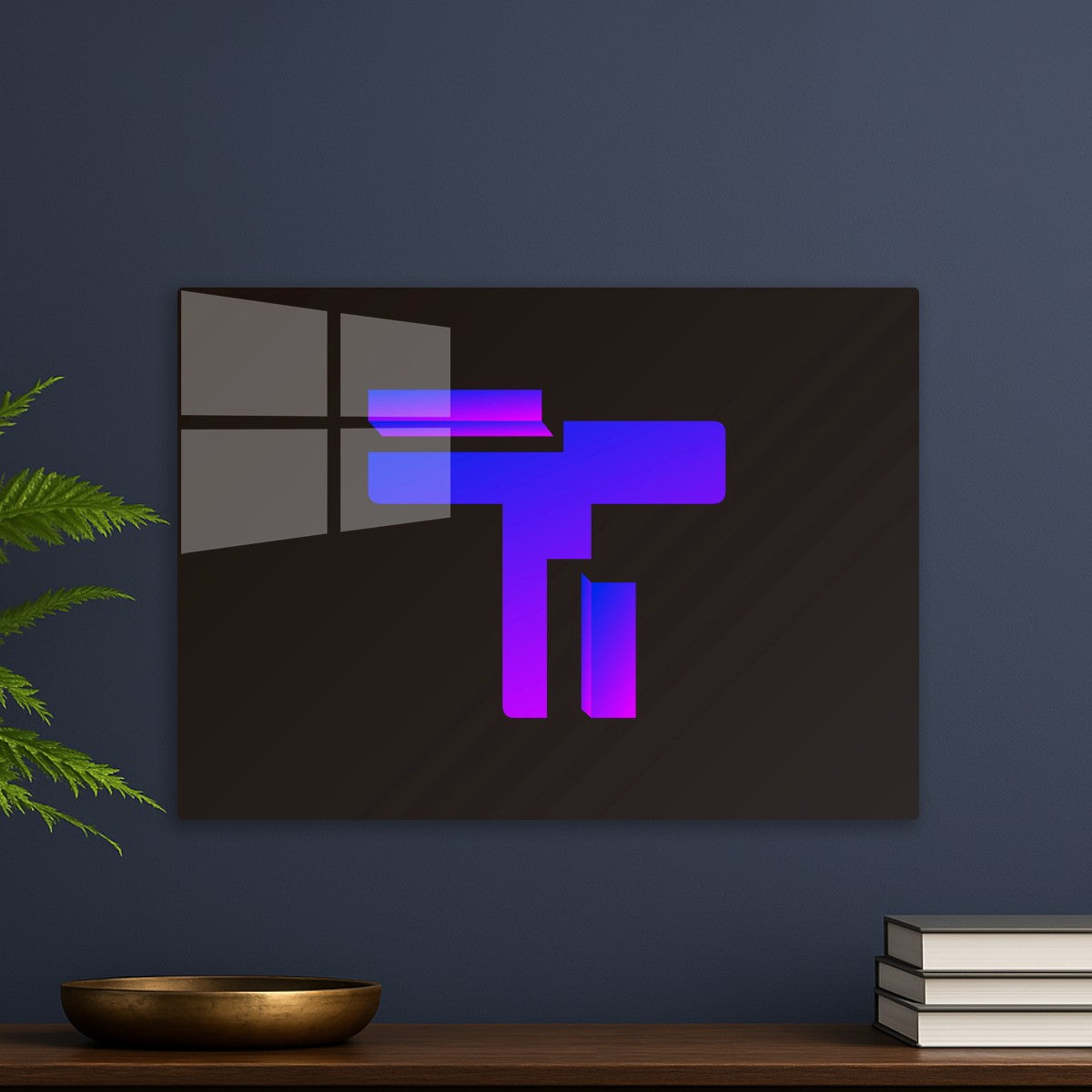 Futuristic Gradient T Poster