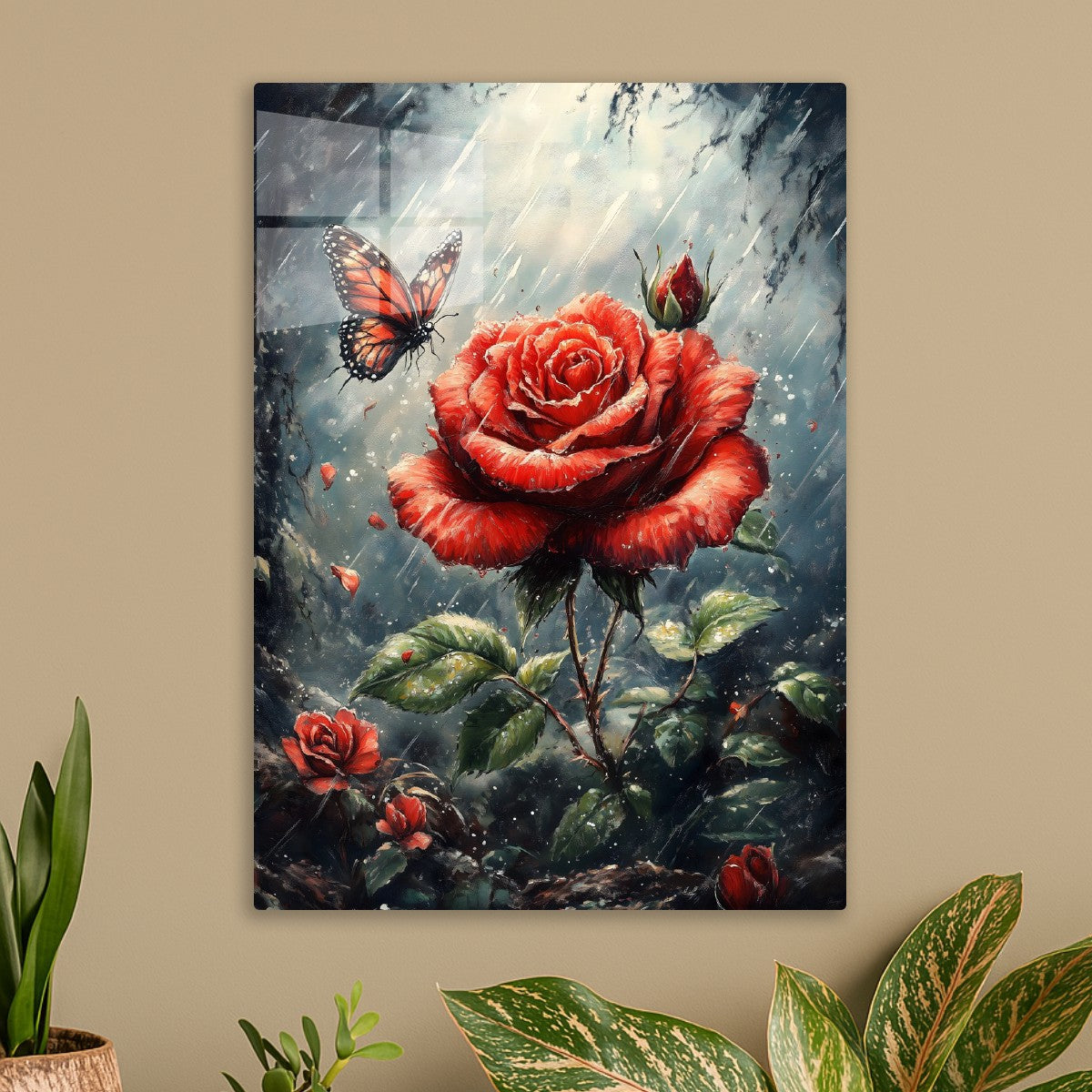 Rose in the Rain