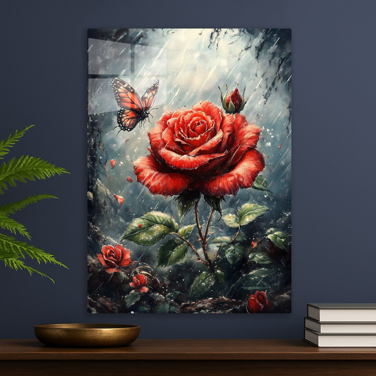 Rose in the Rain