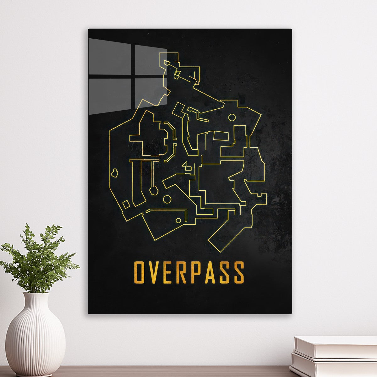 OVERPASS Map Black And Gold