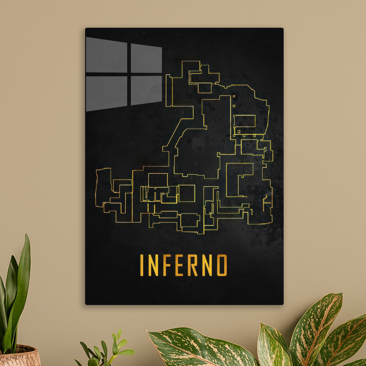 INFERNO Map Black And Gold