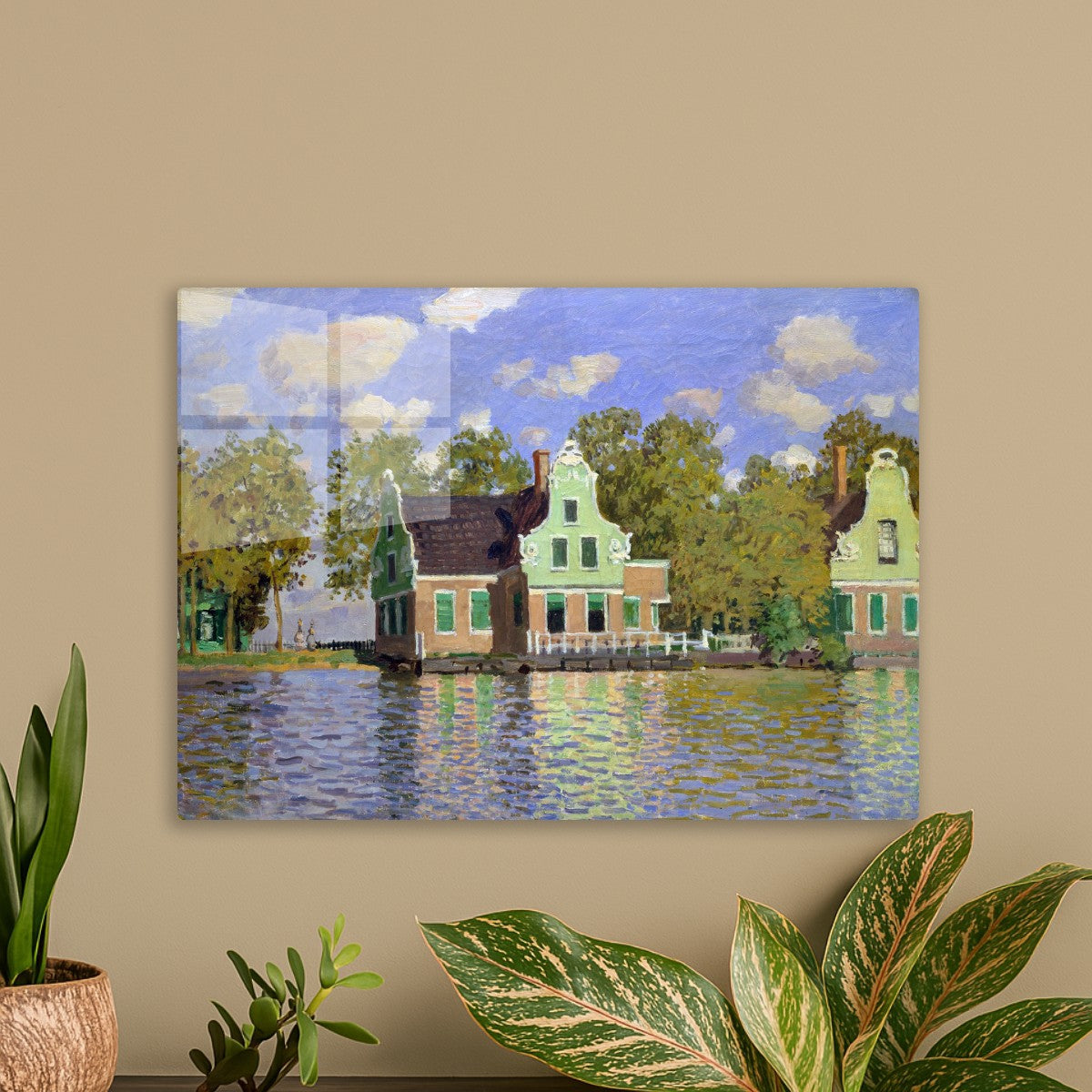 Houses on the Achterzaan, Claude Monet