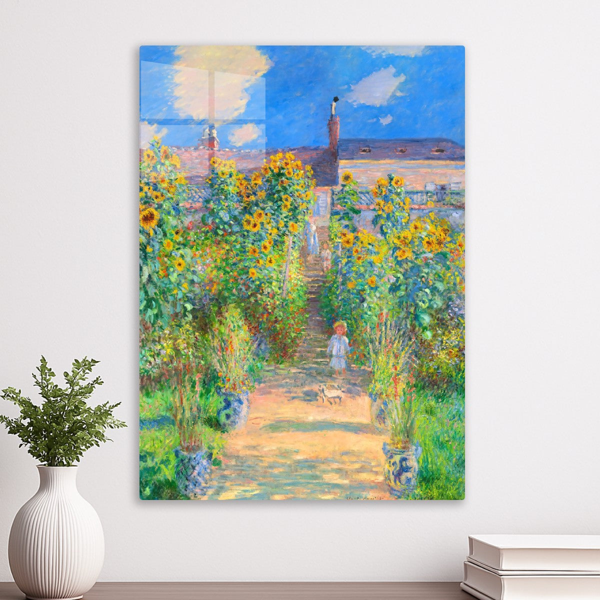 The Artist's Garden at Vétheuil by Claude Monet