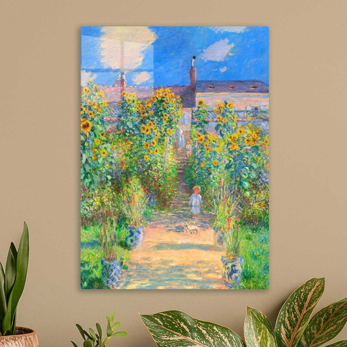 The Artist's Garden at Vétheuil by Claude Monet