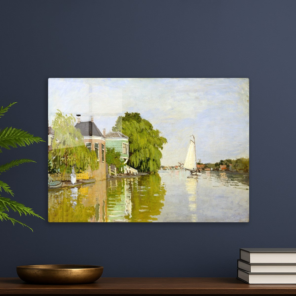 Houses on the Achterzaan by Claude Monet