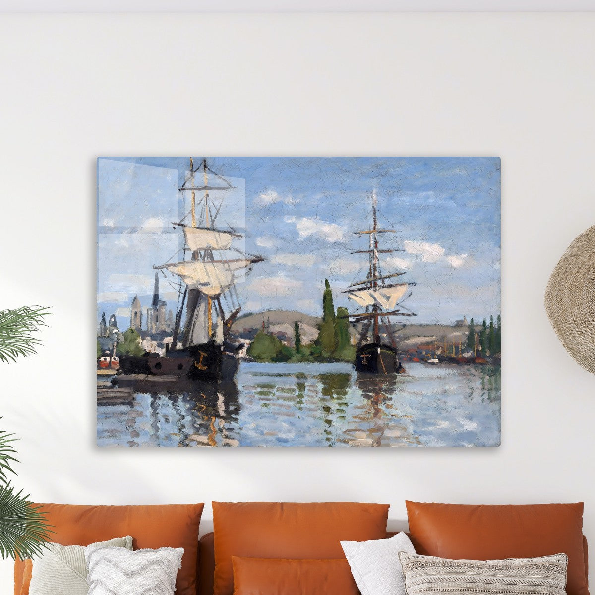 Ships Riding on the Seine at Rouen