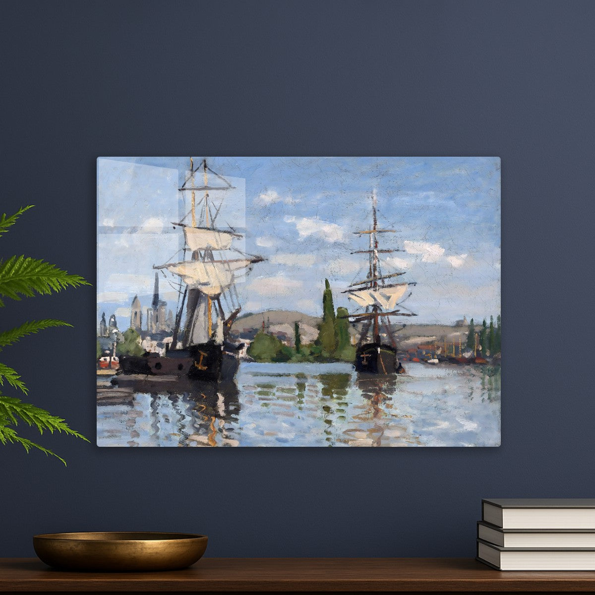 Ships Riding on the Seine at Rouen