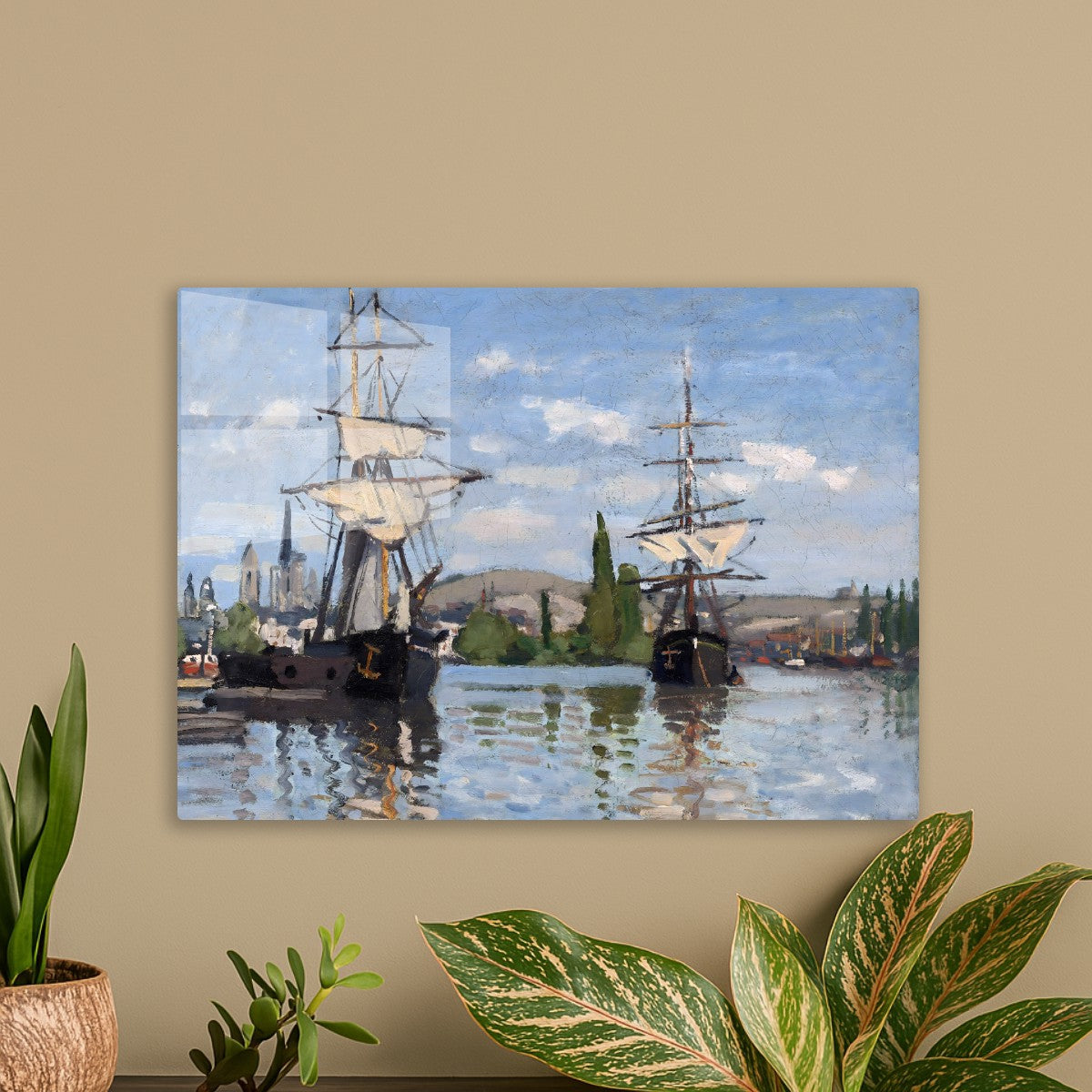 Ships Riding on the Seine at Rouen