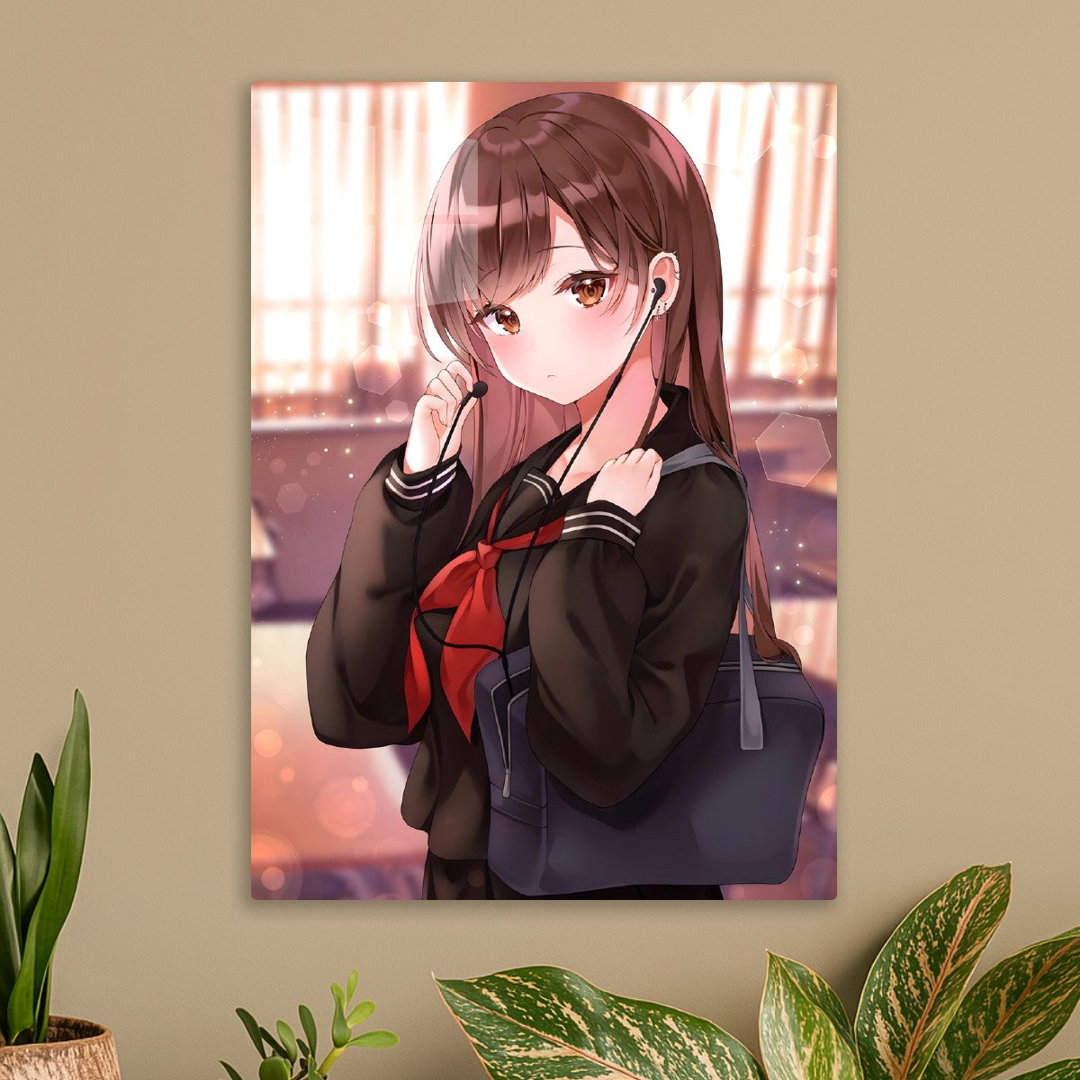Anime school girl
