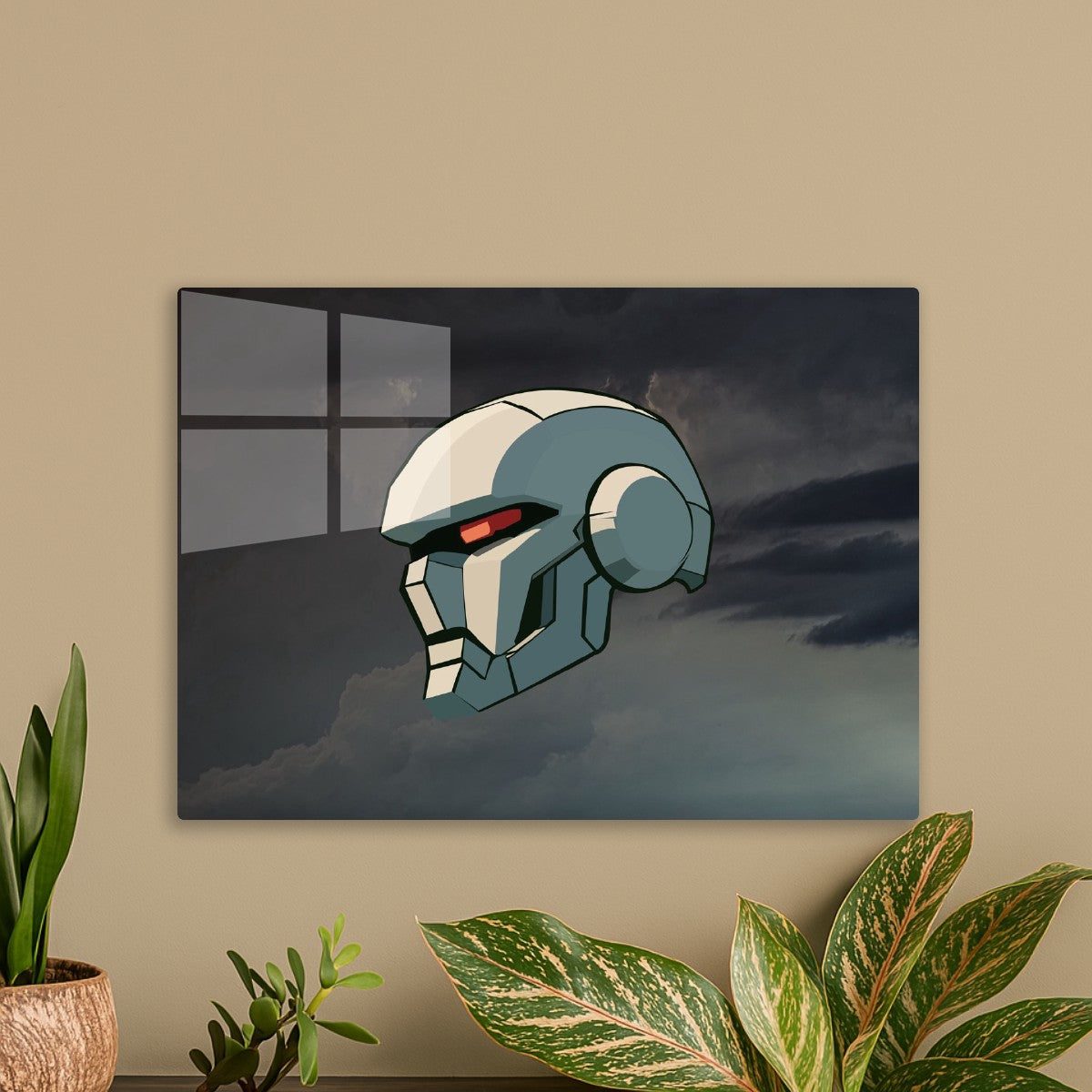 Futuristic Robot Titan Head