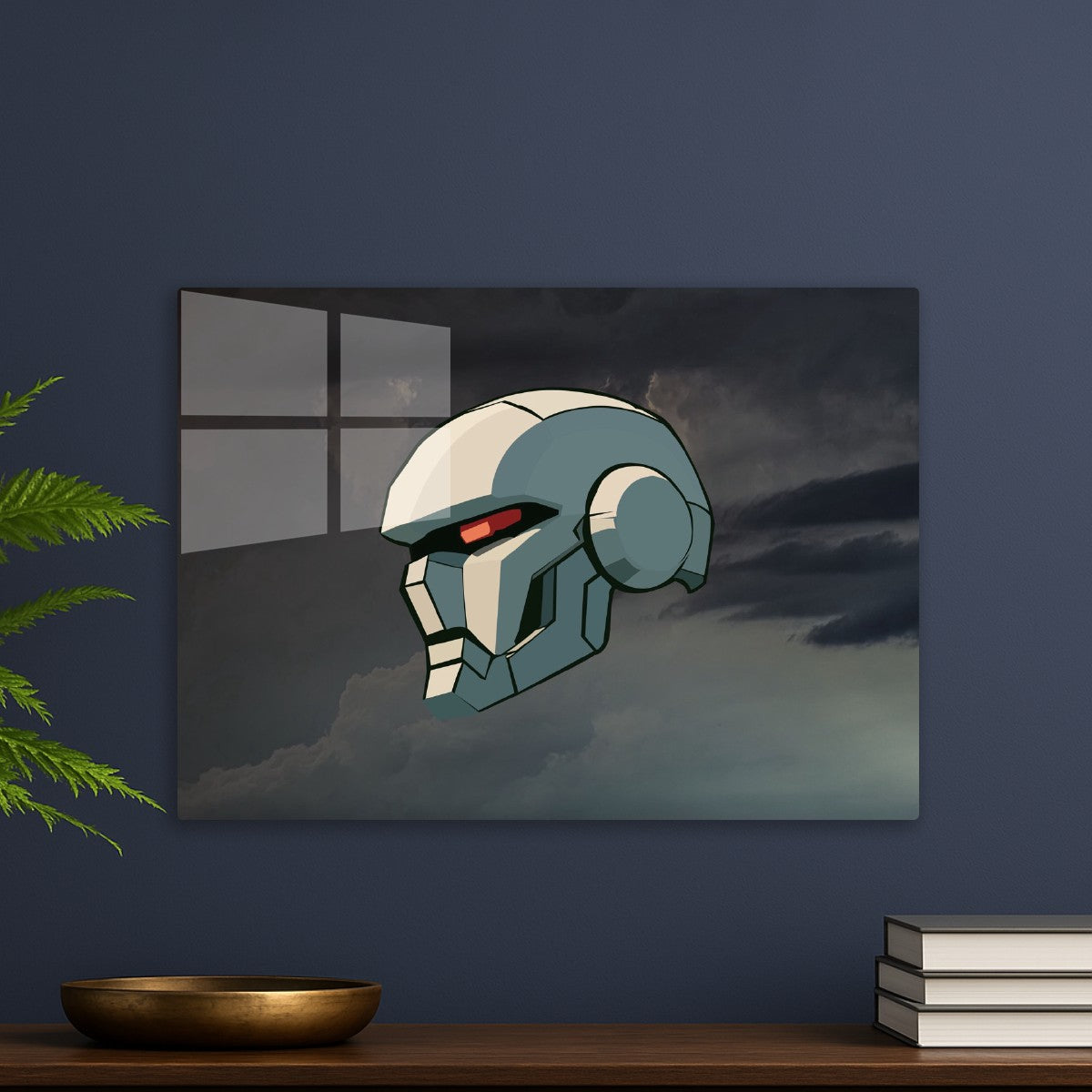 Futuristic Robot Titan Head