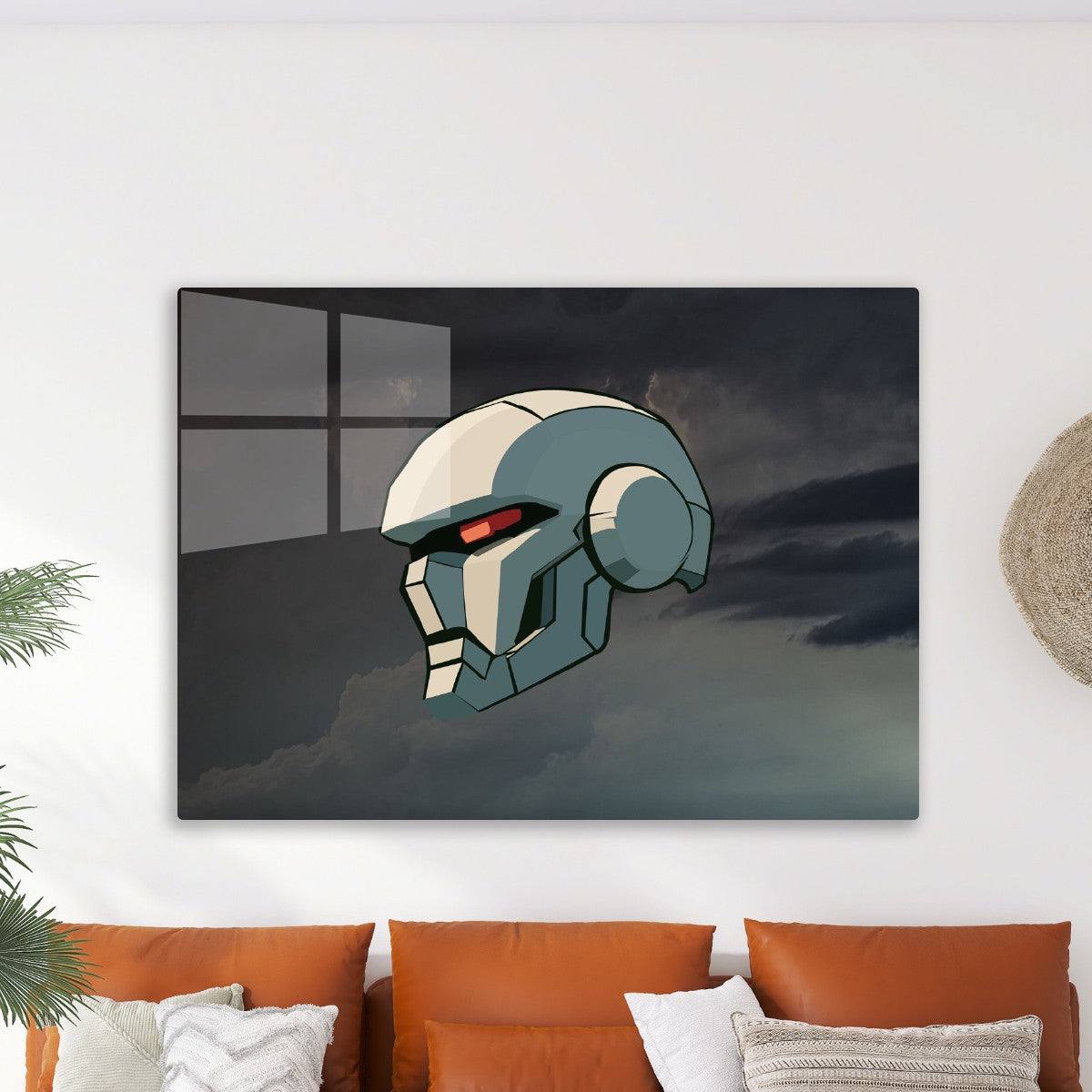 Futuristic Robot Titan Head