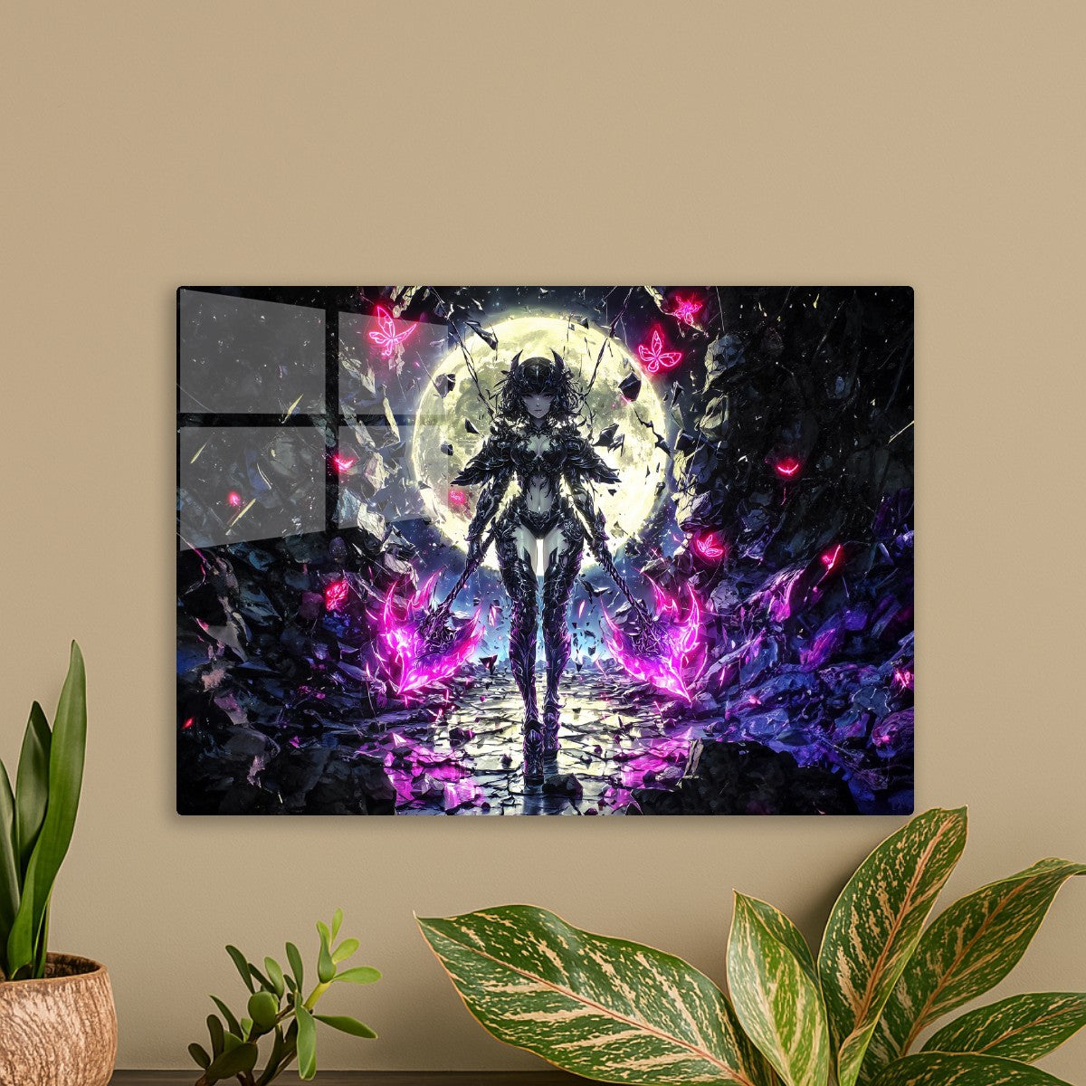 Moonlit Warrior's Descent