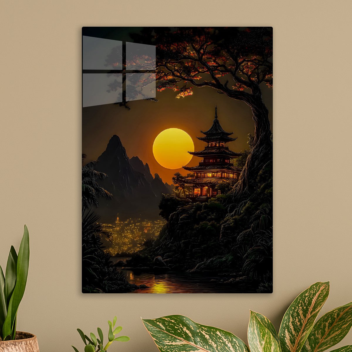Full Moon Temple Night