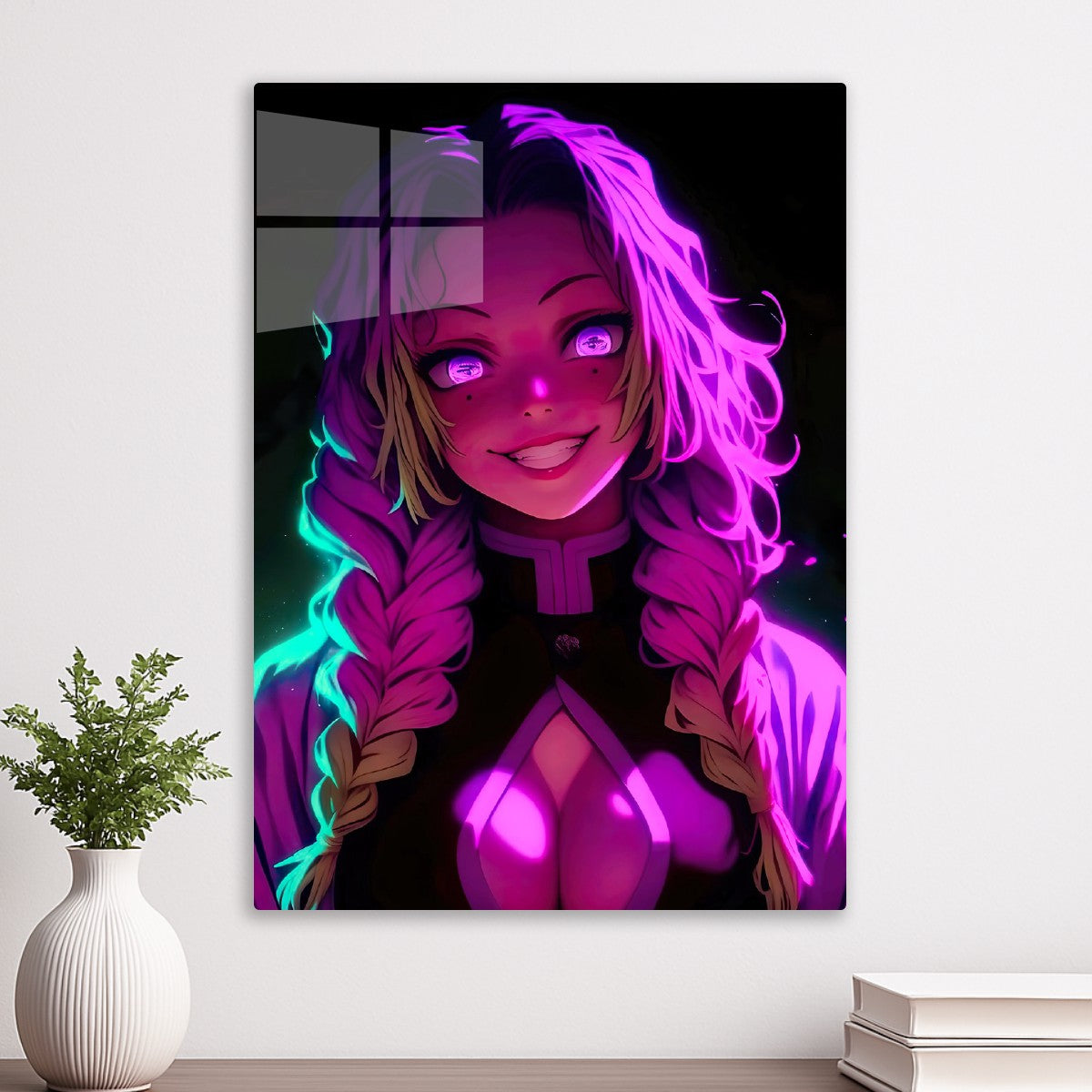 mitsuri demon slayer neon art