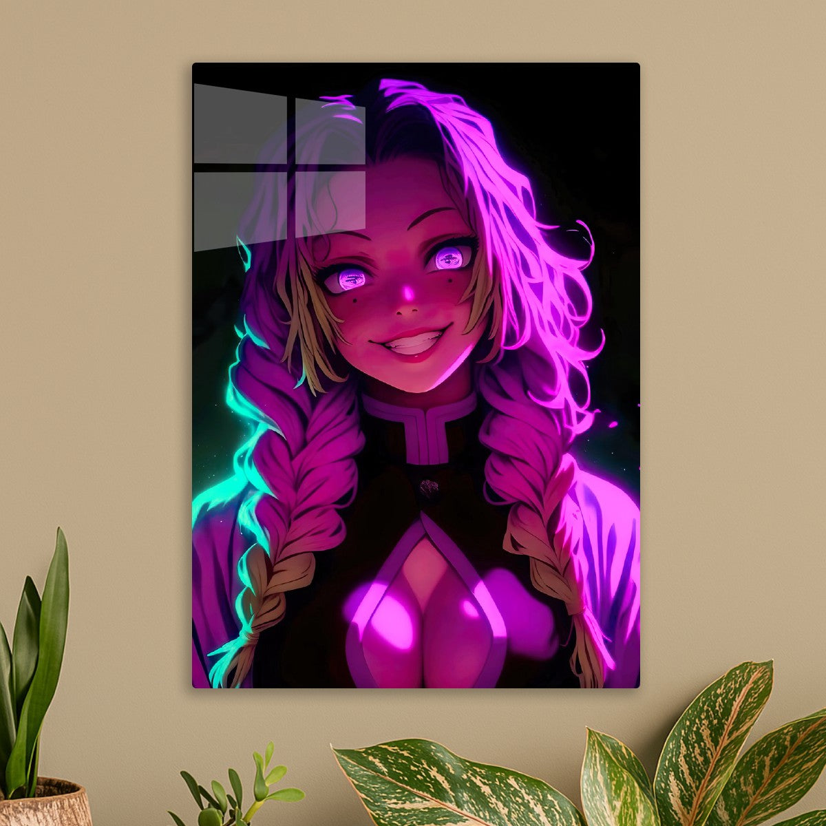 mitsuri demon slayer neon art
