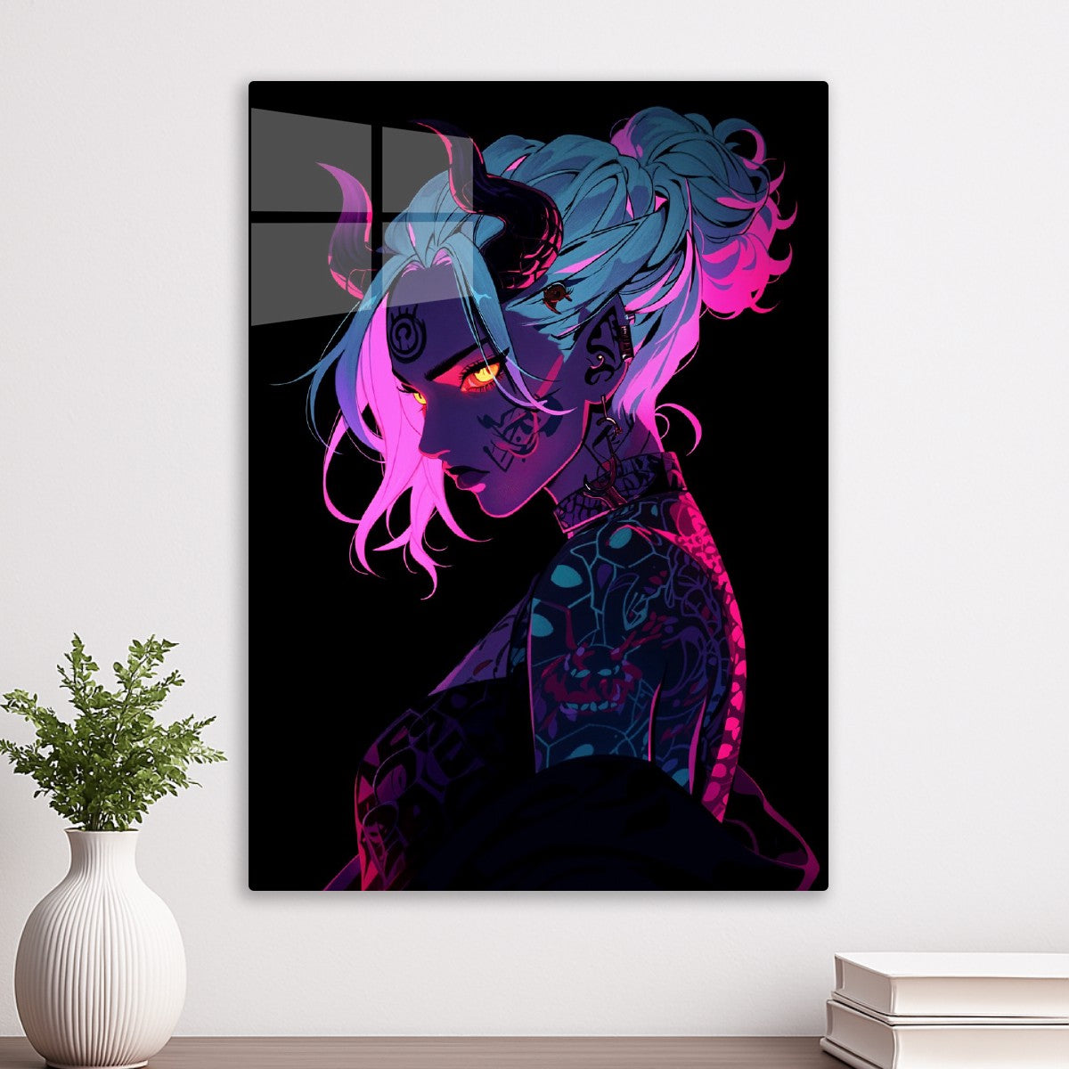 Cyberpunk Demon Girl