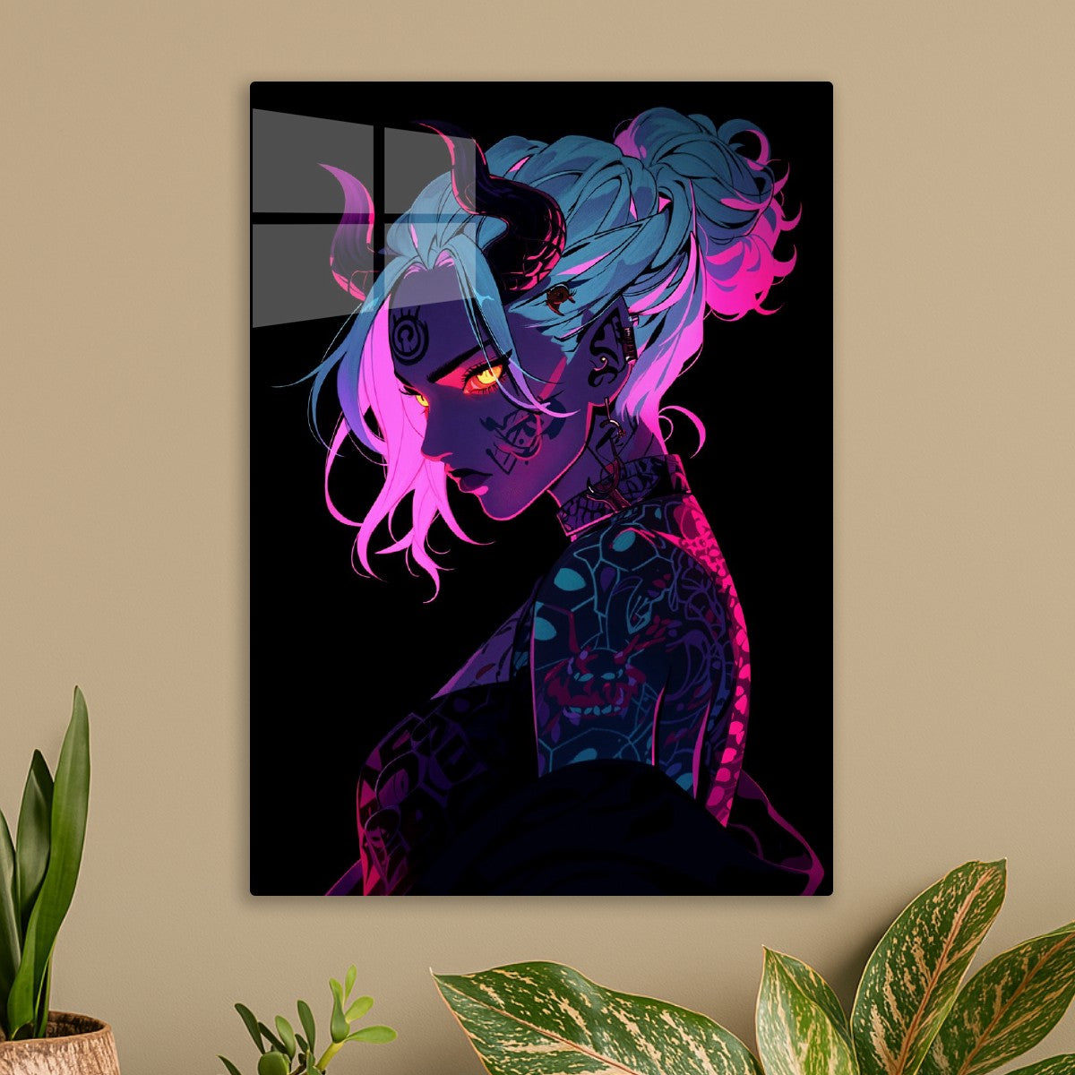 Cyberpunk Demon Girl
