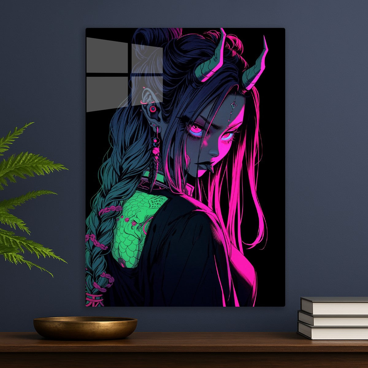 Cyberpunk Demon Girl