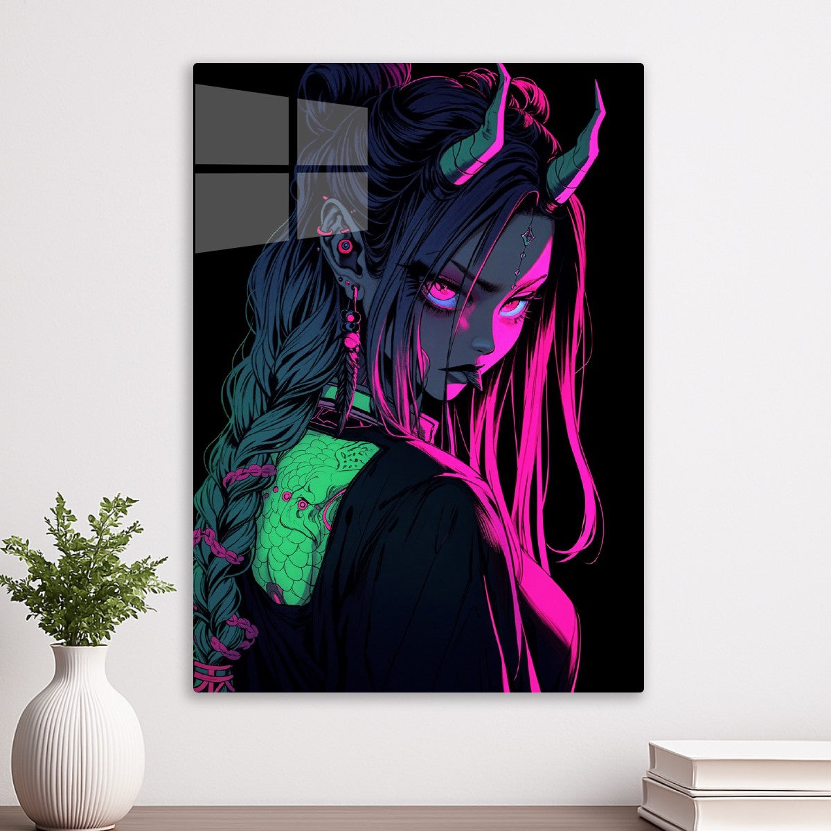 Cyberpunk Demon Girl
