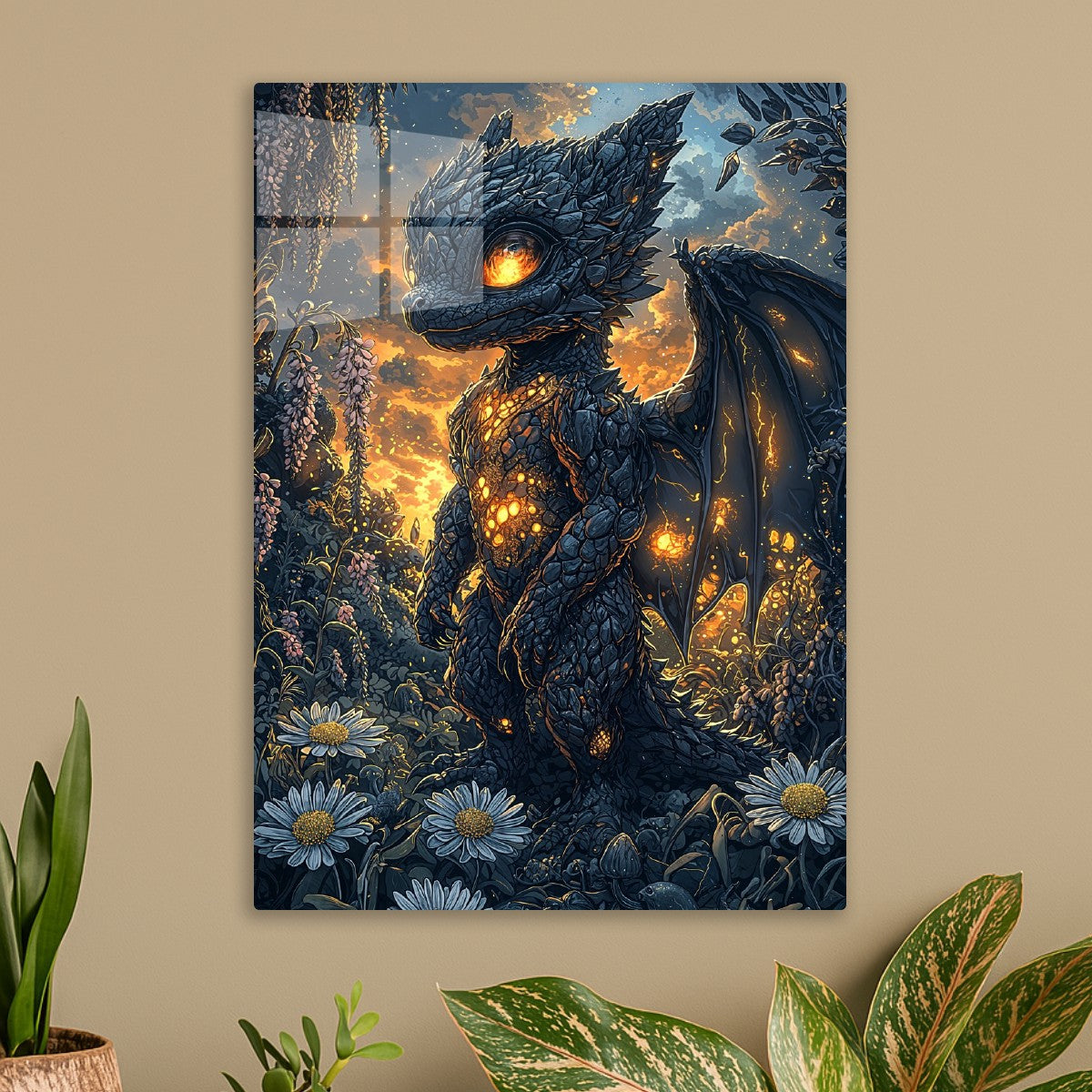 Stone Dragon in Meadow