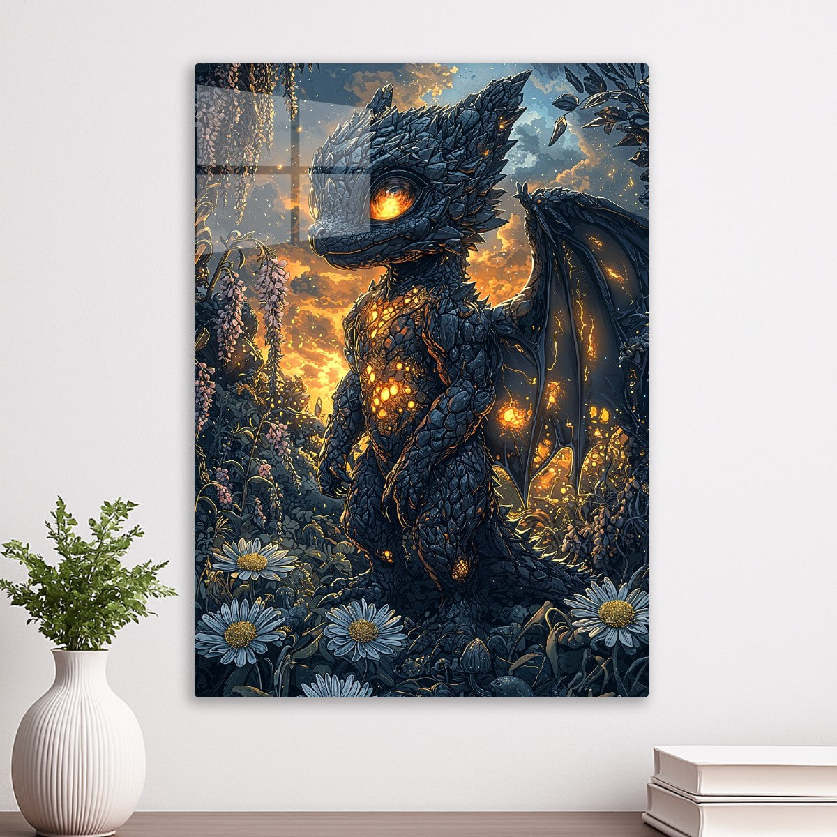 Stone Dragon in Meadow