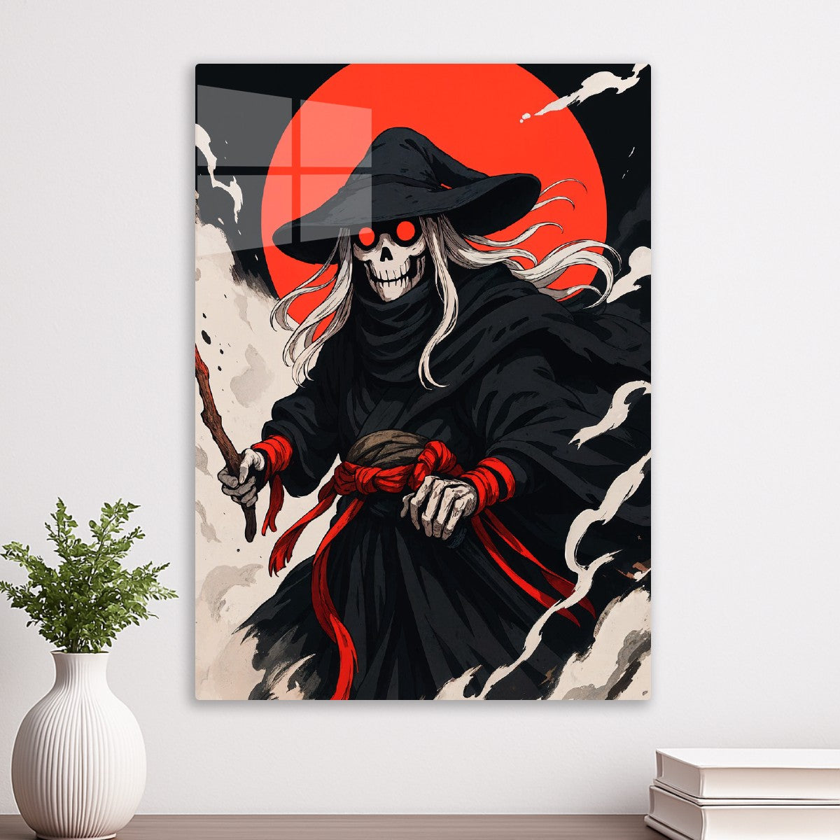 Grim Reaper Witch with Red Eye
