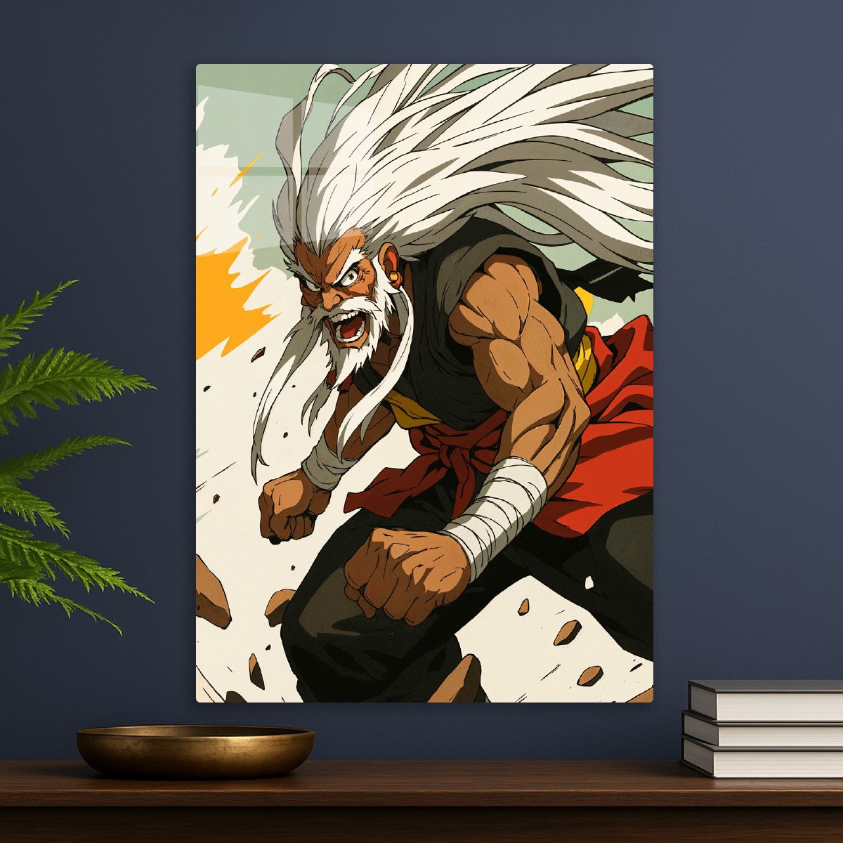 Anime Old Man Fighter