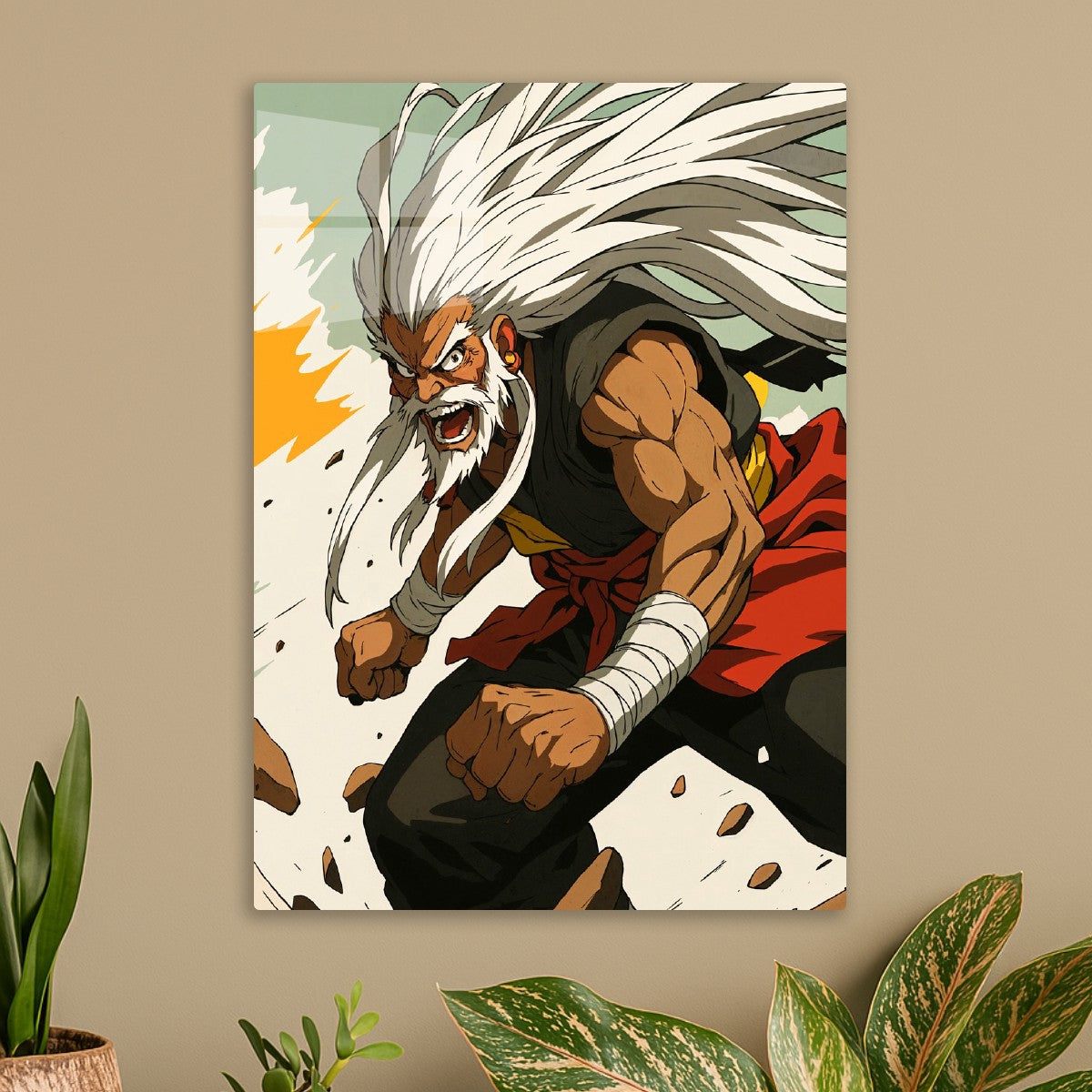 Anime Old Man Fighter