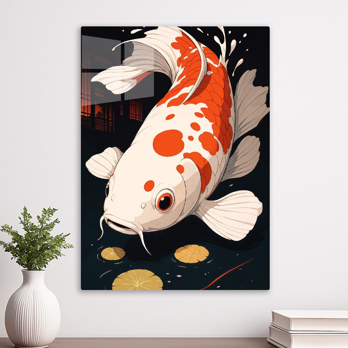Koi Fish in Pond