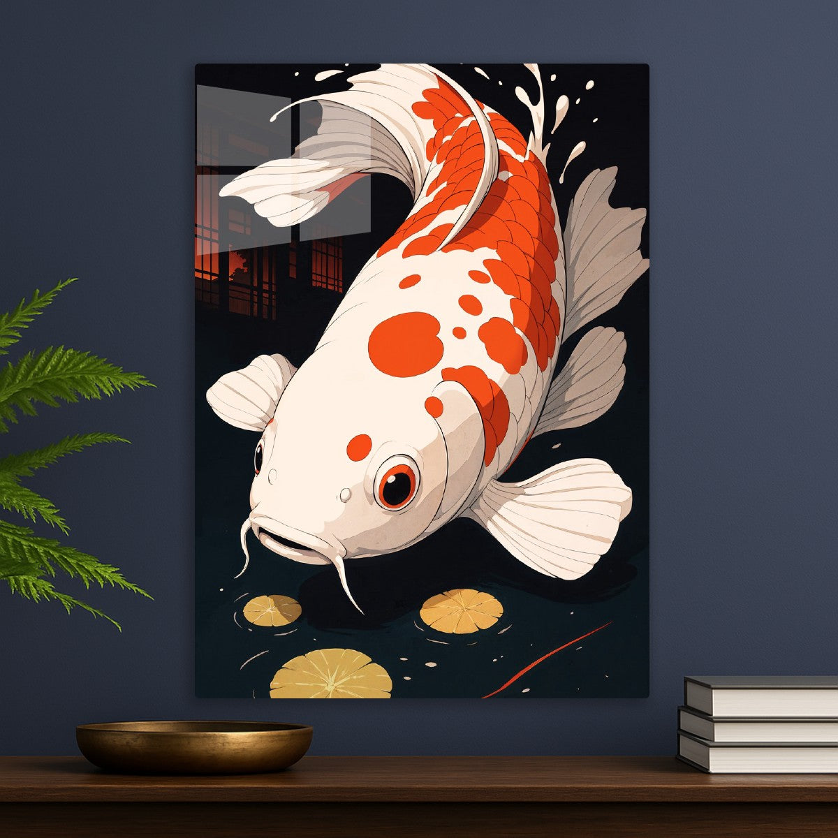 Koi Fish in Pond